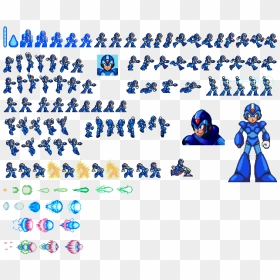 Transparent Mega Man Sprite Png - Sprite Sheet Megaman X, Png Download - megaman sprite png