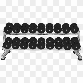Dumbell Rack Clip Arts - Weight Rack Clip Art, HD Png Download - dumbell png