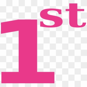 Pink Number One Png - 1st Clipart, Transparent Png - number one png