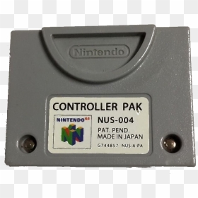 Nintendo 64 Memory Controller Pak - Nintendo 64, HD Png Download - n64 png