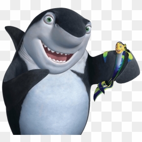 Lenny The Shark Holding Oscar - Shark From Sharks Tale, HD Png Download - lenny png