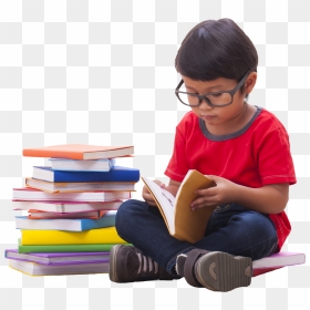 Transparent Person Reading Book Clipart - Boy Reading Book Png, Png Download - reading png