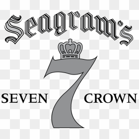 Seagram"s Seven Crown Logo Png Transparent - Seagrams 7 Crown Logo, Png Download - crown logo png