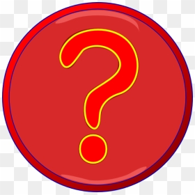 Original Png Clip Art File Red Question Mark Inside - Circle, Transparent Png - red question mark png