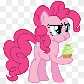 Svg Black And White Stock Pinkie Pie Eating A Cupcake - My Little Pony Profile, HD Png Download - pinkie pie png