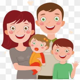 Transparent Family Day Cartoon People Cheek For Happy - Imagenes De Una Familia En Animacion, HD Png Download - happy people png