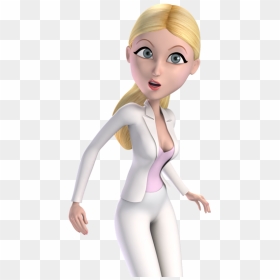 Businesswoman Clipart Money Graphic Royalty Free Blond - Woman Cartoon Character Png, Transparent Png - business woman png