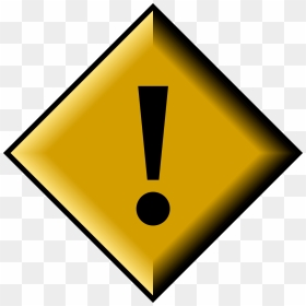 Diamond Exclamation Mark Transparent, HD Png Download - caution png