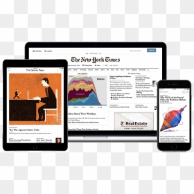 View The New York Times From Any Digital Device - New York Times Website, HD Png Download - new york times logo png