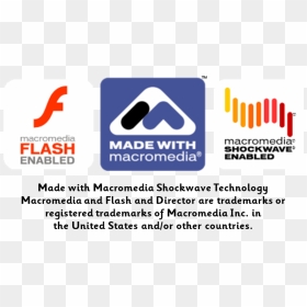 Made With Macromedia Shockwave Technology - Made With Macromedia, HD Png Download - shockwave png
