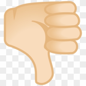 Thumbs Down Light Skin Tone Icon - Emoji Polegar Para Baixo, HD Png Download - thumbs down emoji png