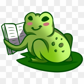 Free Book Clipart, Transparent Book Images And Book - Clipart Frog And Books, HD Png Download - reading png