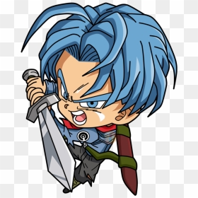 Dragon Ball Z Trunks Drawing - Chibi Dragon Ball Trunks, HD Png Download - trunks png