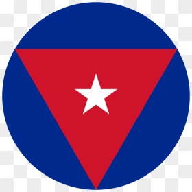 Cuban Air Force Roundel, HD Png Download - cuba flag png