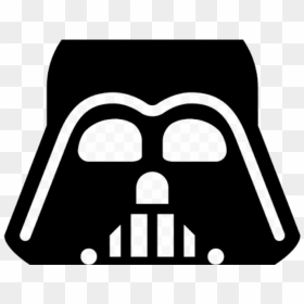 Simple Darth Vader Clipart Black And White Vector Freeuse - Darth Vader Helmet Silhouette, HD Png Download - vader png