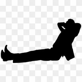 Person Laying Down Silhouette Png, Transparent Png - relax png