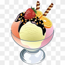 Ice Cream Desserts Png Image Background - Ice Cream Dessert Clipart, Transparent Png - dessert png