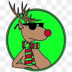 Christmas Cartoon Relax Deer Clipart Png - Free Clipart Christmas Reindeer, Transparent Png - relax png