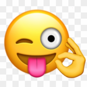 #emoji #customemoji #crazyemoji #okemoji #ok #crazy - Emoji Tongue Out Crazy Png, Transparent Png - okay emoji png