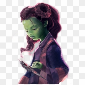 Draw Infinity War Gamora , Png Download - Gamora Drawing, Transparent Png - gamora png