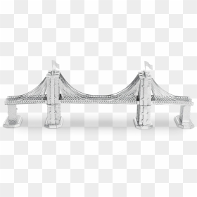 Metal Earthe Architecture - Brooklyn Bridge Model, HD Png Download - brooklyn bridge png