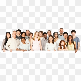 People Group Diverse , Png Download - People Of Different Ages And Races, Transparent Png - happy people png