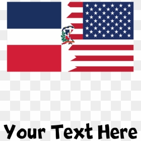 Dominican American Flag Mousepad - Half Dominican Half Puerto Rican Flag, HD Png Download - dominican flag png