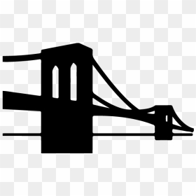 Brooklyn Bridge Silhouette Drawing - Brooklyn Bridge Clipart, HD Png Download - brooklyn bridge png