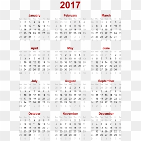 2017 Calendar Png - Calendar, Transparent Png - june png