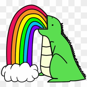 Puke Rainbows Png - Rainbow Dinosaurs, Transparent Png - rainbow.png
