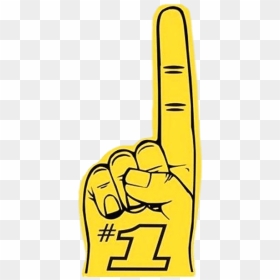 Number One Yellow Foam Hand Clip Arts - Packer Jersey Clip Art, HD Png Download - number one png