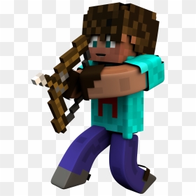 Fictional Character, HD Png Download - minecraft bow png