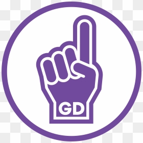 Transparent Circle Hand Game Png - Foam Finger Clipart, Png Download - number one png