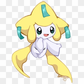 Jirachi Cartoon Yellow Mammal Vertebrate Fictional - Wishing Star Pokemon, HD Png Download - jirachi png