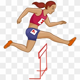 Track And Field Athlete Clipart - 100 Metres Hurdles, HD Png Download - athlete png