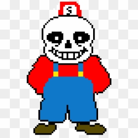 Sans Undertale Black And White, HD Png Download - mario sprite png