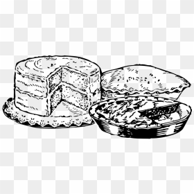 Dessert Clipart Black And White, HD Png Download - dessert png