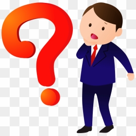 Business Man Question Mark Clipart, HD Png Download - red question mark png
