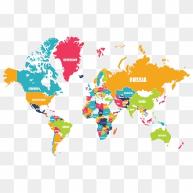World Map Countries Png, Transparent Png - world map vector png