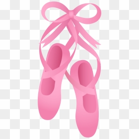Ballerina Shoes Clipart - Clip Art Ballet Slippers, HD Png Download - ballerina png