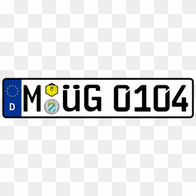 Green License Plate Germany, HD Png Download - license plate png
