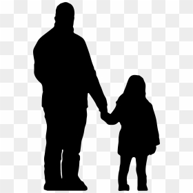 Dad And Son Fishing Silhouette Png - Father And Daughter Holding Hands Silhouette, Transparent Png - father png