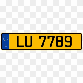 Thumb Image - L On Number Plate, HD Png Download - license plate png