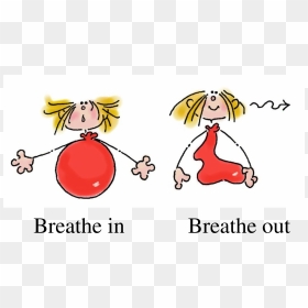 Balloon Visual Worry Relax - Deep Breathing Clipart, HD Png Download - relax png