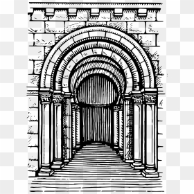 Romanesque Arch Clip Arts - Transparent Roman Architecture Clip Art, HD Png Download - arch png