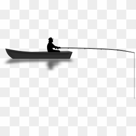 Fishing Fisherman Christmas Decoration Angling - Transparent Background Fishing Boat Png, Png Download - fishing boat png