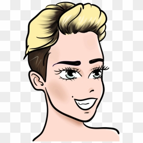 Learn Easy To Draw Miley Cyrus Step - Miley Cyrus Drawings, HD Png Download - miley cyrus png