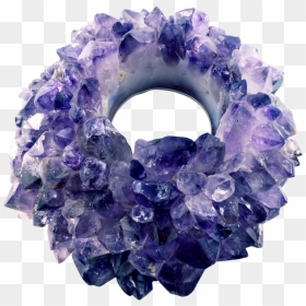 Amethyst Candle Holder Mosaic Jewelry - Amethyst, HD Png Download - amethyst png