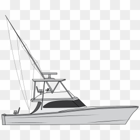 Png Royalty Free Types Of Fishing Boats - Fishing Boat Drawing Easy, Transparent Png - fishing boat png