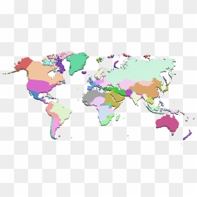 Vector Royalty Free Library D Political Model For Infographic - World Map 3d Hd, HD Png Download - world map vector png